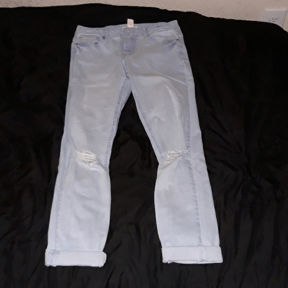 Straight leg jeans